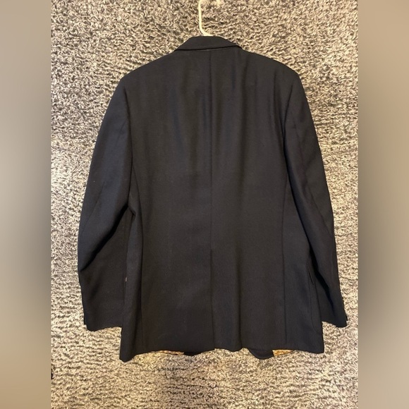 Brooks Stretch Blazer Blue Check 100% ViscoSport Coat Jacket Made in Israel 43L - Picture 4 of 14